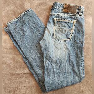 Rock & Roll Jeans Mens Cowboy Pistol Straight Jeans Size 34x36